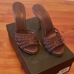 Donna Karan Collection brown slide